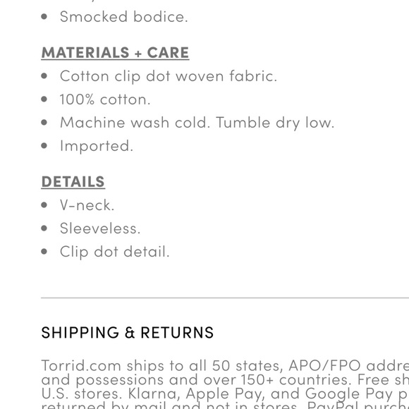 NWOT Torrid Babydoll Clip Cotton Top. - Picture 4 of 4